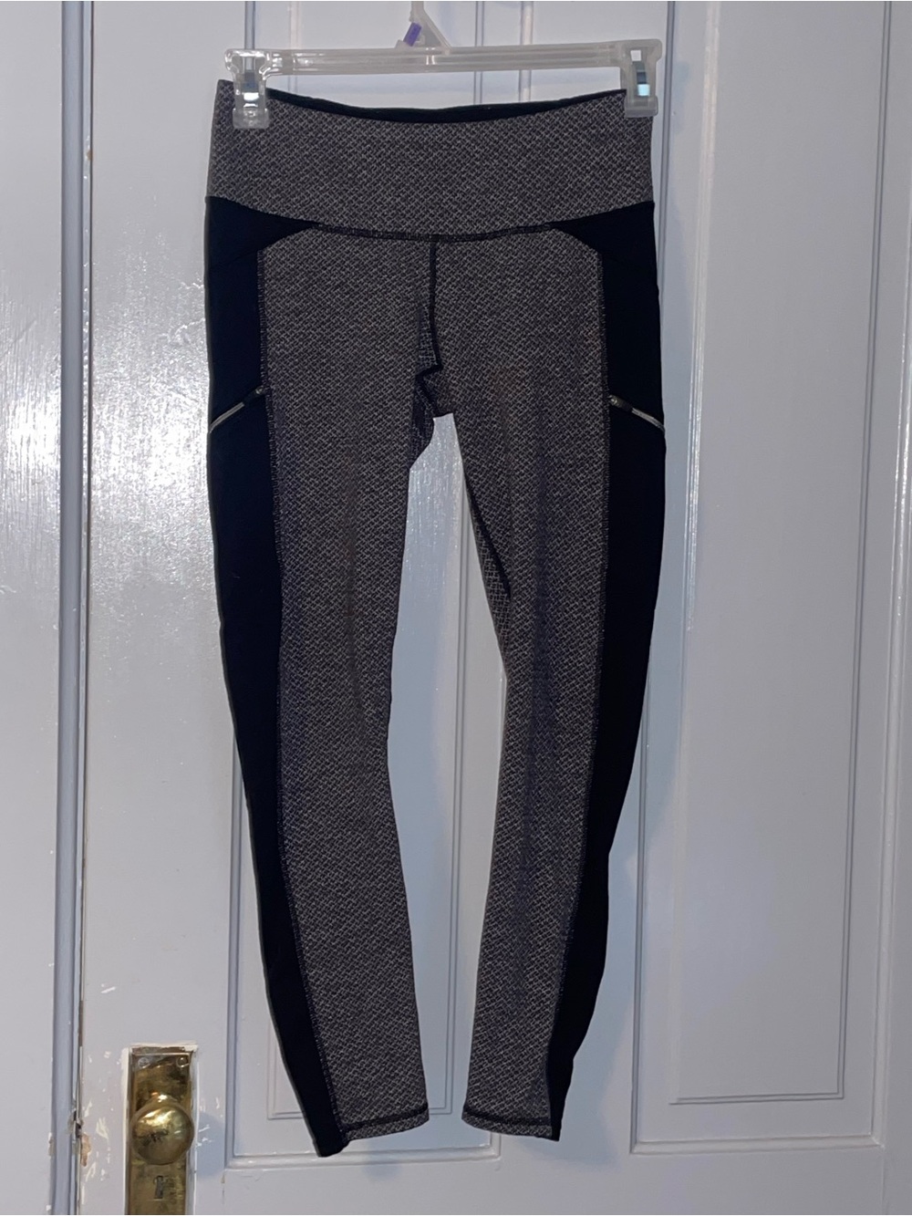 Athleta Gray and Black Performance Leggings